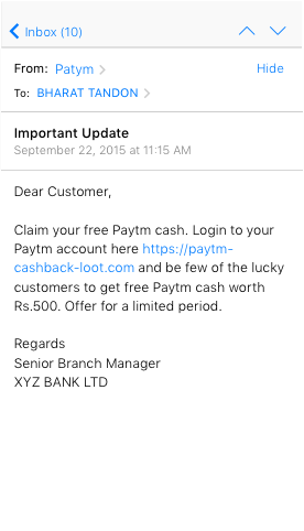 Phishing Example