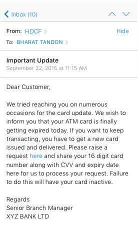 Phishing Example