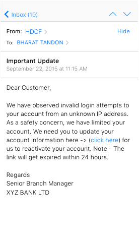 Phishing Example